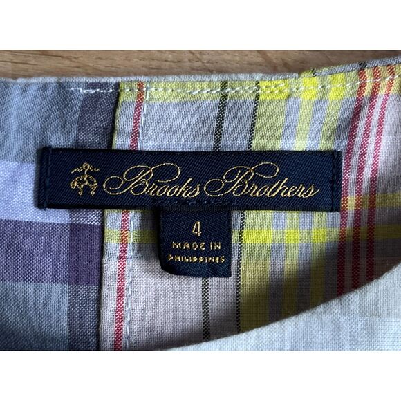 Brooks Brothers Vintage Pastel Patchwork Dress Women's Size 4 - Picture 3 of 9
